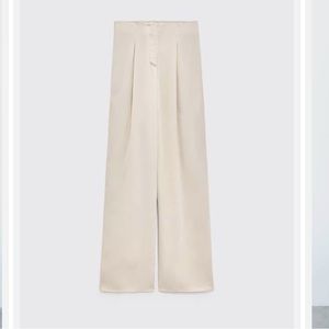 Zara wide leg satin trousers